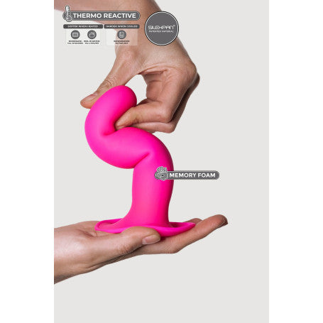 DILDO CON VENTOSA HITSENS 4 FUCSIA